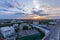 Top view from hight -rise building while sunset background