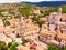 top view of the historical part of the city of Gerona. Catalonia