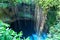 Top view of Ik-Kil Cenote, near Chichen Itza, Mexico.