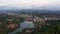 Top view of Kandy city in Sri Lanka.