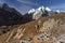 Top view of Khare village before climb up to Mera peak, Everest region, Nepal