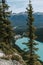 Top view of Lake Louise, Alberta, Canada