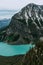 Top view of Lake Louise, Alberta, Canada