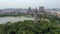 Top view of the lake in the Park. Mountain Shunfengshan Park, Foshan City, China