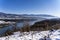 Top view of the lake of Santa Giustina