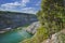 Top view of a large quarry dolomite