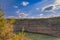 Top view of a large quarry dolomite. Top view of a large quarry dolomite with water