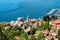 Top view of Laveno Mombello and lake Maggiore.