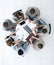 Top view.lawyer and business team sitting at the round table