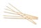 Top view of long bamboo wood  BBQ skewers