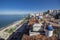 Top view of Los Muertos Beach Puerto Vallarta in Jalisco Mexico