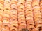 Top view lots of doughnut with sugar on shelf in the bakery shop background and wallpaper. Doughnut is the one causes disease of