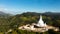 Top view of Mahamevnawa Buddhist Monastery. Bandarawela, Sri Lanka.