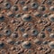 Top view Mars planet surface with craters. AI generative illustration