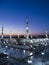 Top view of Masjid Nabawi Nabawi Mosque during sunrise