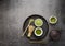 Top view matcha tea essentials. High quality and resolution beautiful photo concept