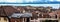 Top view of the medieval town Neuchatel with Lake Neuchatel and the Bernese Alps Chaumont seen on the horizon