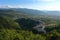 top view of the medieval town of pacentro Abruzzo Italy