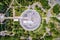 Top View of Montreal Biosphere at Parc Jean-Drapeau in Montreal, Quebec, Canada