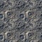 Top view Moon grey surface with craters. AI generative illustration