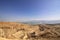 Top view of the mountains and the Dead Sea from the Neve Zohar