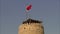 Top view - mud-brick tower, Al Fihidi Fort, Dubai