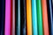 Top view multicolor pencils