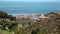 Top view of the Nea Skioni village, Kassandra peninsula, Chalkidiki, Greece