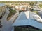 Top view new large condominium building in uptown Dallas