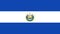 Top view of official flag El Salvador. travel and patriot concept. no flagpole. Plane design, layout. Flag background