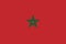 Top view of official flag Morocco. travel and patriot concept. no flagpole. Plane design, layout. Flag background