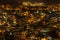 Top view of the old city lights and buildings - Nazareth in the night