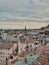 Top view of the old city of Lyon, France