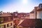 Top view of old city rooftops, Basel, Switzerland