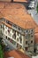 Top view of old houses in Porto