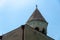 Top view of old orthodox church in Signaghi old town in Kakheti region