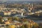 Top view of the old town of Cracow (Krakow)