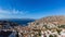 Top view, panorama of the island of Hydra