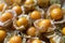 Top view pile of cape gooseberry fruit  in the market