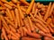 Top view of pile of carrots