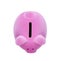 Top view of pink piggy bank