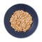 Top view of porridge from whole-grain Emmer farro