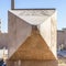 Top view on the pyramidal top of the obelisk at the Karnak Temple Complex in Luxor, commonly known as Karnak, comprises a vast mix