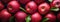 Top View of Red Apples and leaves with Fresh Water Drops, Vibrant Healthy Eating, Apple Fruit Backgrounds, Ai generative