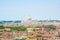 Top view of Rome and Vatican city. Bright Sunny day. The architecture and landmarks of Rome, Italy