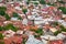 Top view of the roofs of old Tbilisi