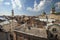 Top view of the rooftops of Lviv, Ukraine.