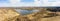 Top view of Ruins of the abandoned wooden houses in the ghost village in the European North of Russia, Kirov Region