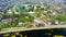 Top view of a scenic view from a drone on the city of Aleksandrov