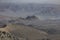 Top view of the Serdarbulak lava plateau separates the peaks of Greater and Little Ararat, Eastern Anatolia Region, Turkey